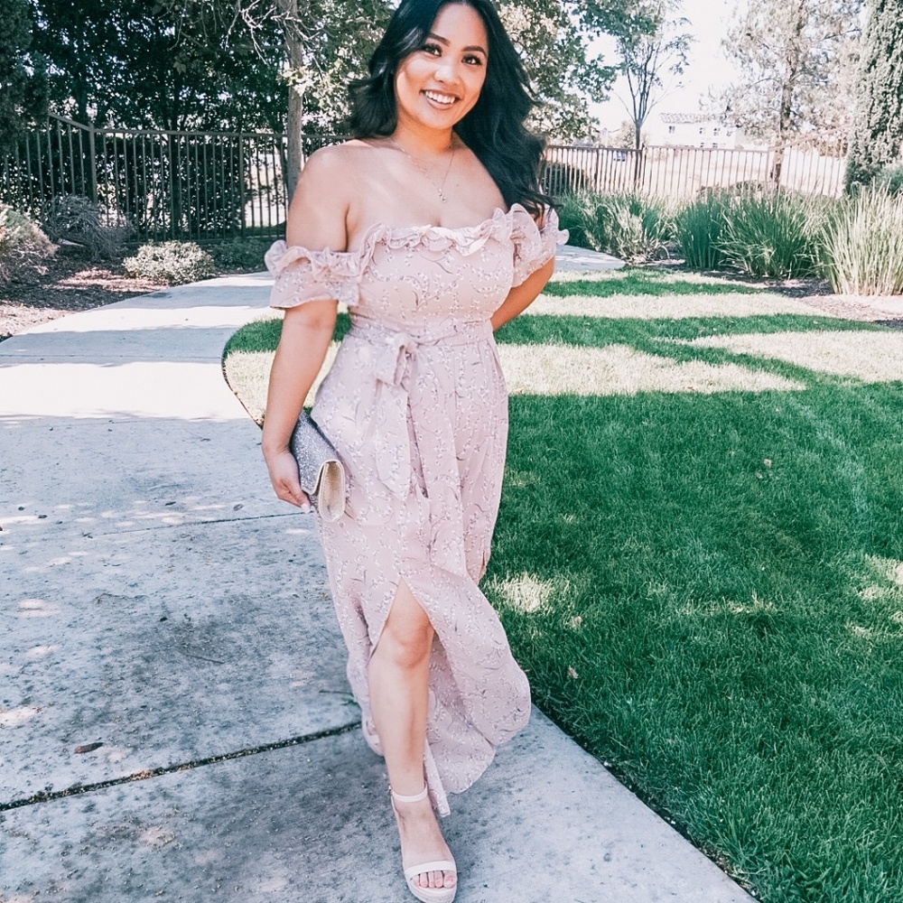 Off the shoulder jumpsuit